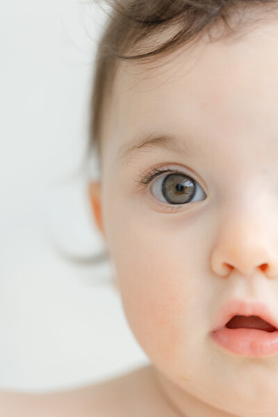 Close-up of baby's face