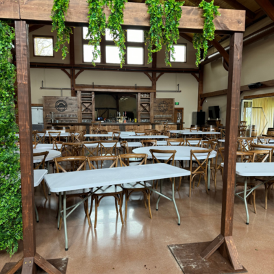 rental items at barnwood events in madison, winconsin.