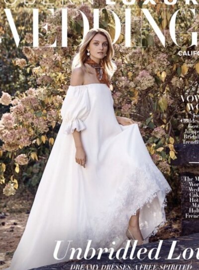 modern luxury wedding magazine cover