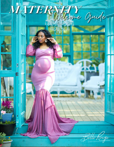 Welcome Guide for preparing for your upcoming maternity photoshoot. Includes what to wear for your portrait session and print products.  Belle Rouge Photography.