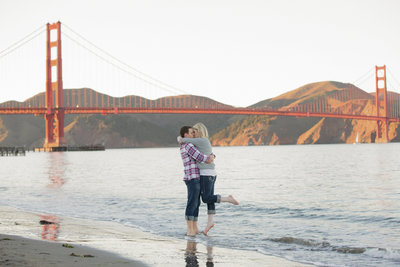 San Francisco Beach Engagement Photoshoot DeNeffe Studios