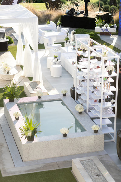Luxurious outdoor 50th birthday party celebration