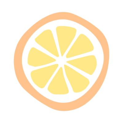 Mollie Mason Wellness citrus slice icon yellow and orange