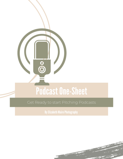 How to design a podcast one-sheet PDF