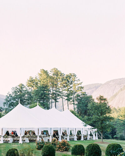 Tented reception Lonesome Valley Clark Brewer Photography