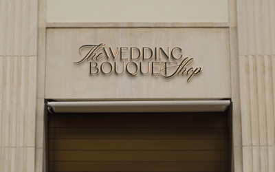 Elegant wedding vendor logo  sign in Knoxville by Liberty Type
