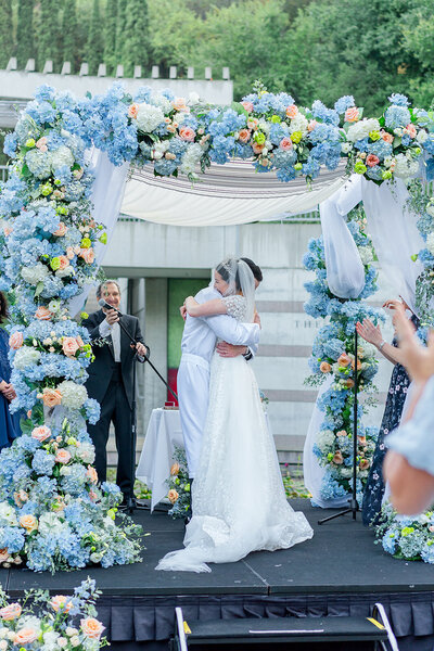 Happy Jewish Bride in Jewish  Wedding Photography in Chicago