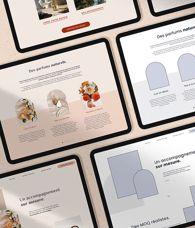 Exemple création maquette de site web