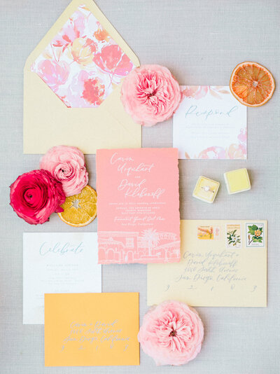 citrus+inspired+wedding+invitations