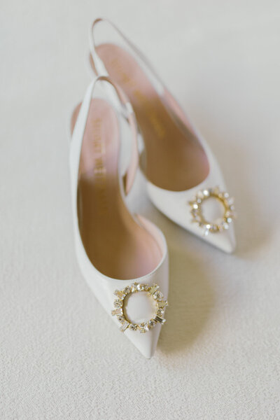 detail wedding shoes