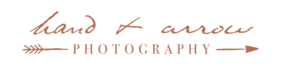 hand and arrow photography logo