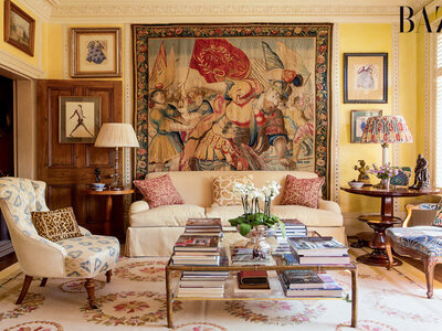 Aubusson carpets Private residence as seen in Harper's Bazaar Magazine