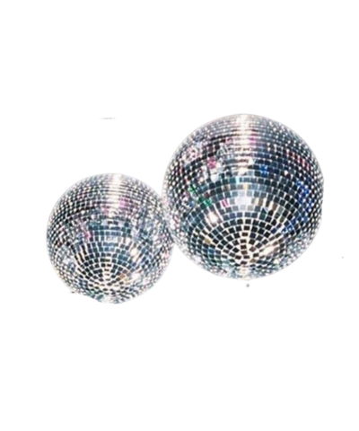 Iridescent film vibe disco balls