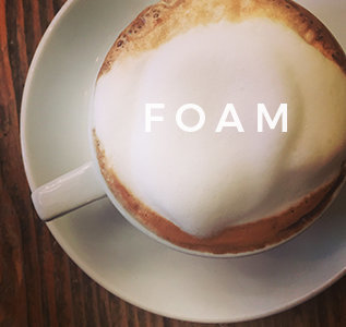 foam latte coffee