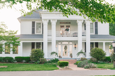 A historic wedding venue, Highrock Farms in Oxford, surrounded by spring greenery by Raleigh wedding photographer, JoLynn Photography