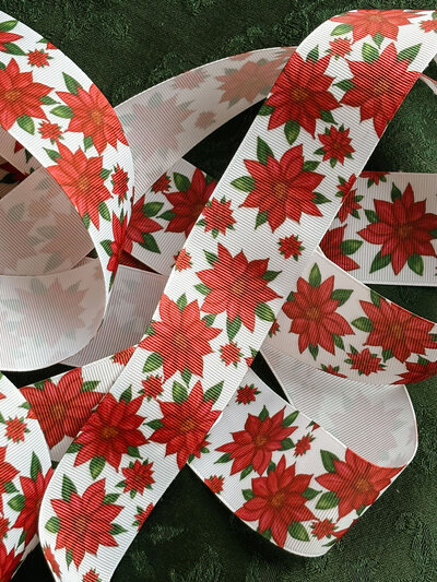 Poinsettia Grosgrain Ribbon