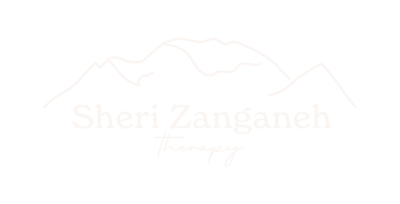 Sheri Zanganeh Therapy Logo, which links to the website home page