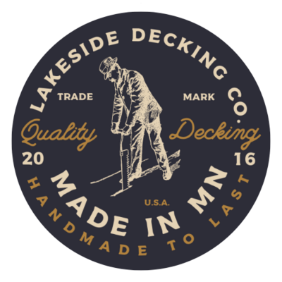 Original logo for Lakeside Decking. 