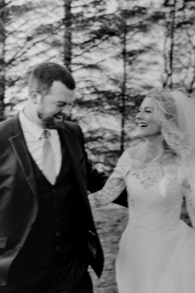 motion blur bridal portrait