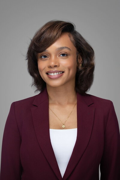 Professional headshot of Shaila Gray captured by Liza Hondros Photography in Fayetteville NC using mobile studio lighting, part of The Headshot Experience collection.