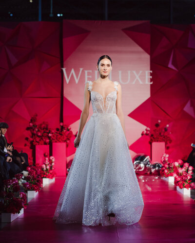 Kleinfeld NY at WedLuxe Show 2023 Runway pics by @Purpletreephotography 3