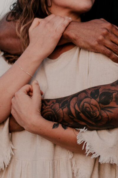 Couples session in Joshua Tree California phtoographed by Haley Benton, a destination wedding and elopement photographer.