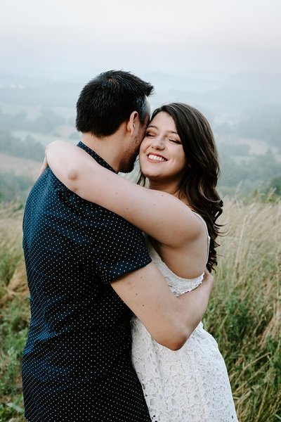 Elopement Photographer capturing a couple eloping
