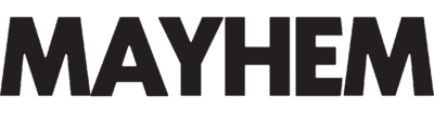 Mayhem logo for Feile Nasc in Black
