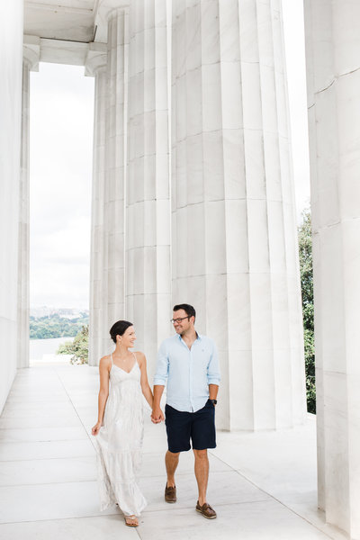 Francesca and Tyler at Lincoln Memorial