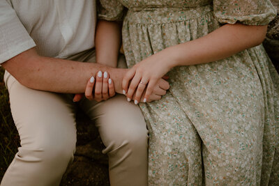 couple holding hands
