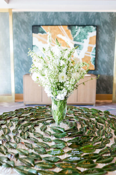 InterContinental-Wharf-DC-wedding-florist-Sweet-Blossoms-placecard-table-Kir2Ben-Photography