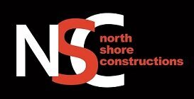North Shore Construction Logo White