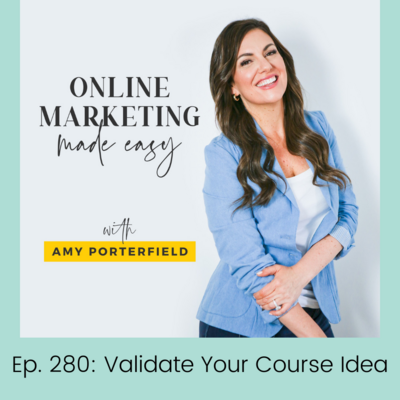 Join Jamie Trull, founder of Balance CFO, as she shares her valuable insights on course validation in Episode 280 of the Online Marketing Made Easy Podcast with Amy Porterfield. Discover practical tips and strategies to validate your course idea, ensuring its success in the market. Learn from Jamie's experience as she guides you through the process of identifying your ideal customer avatar and validating your course concept. Don't miss this episode packed with actionable advice that will help you create and launch a profitable online course!