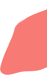 coral pink abstract shape