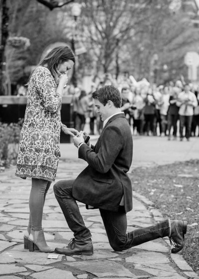 down on one knee by Knoxville Wedding Photographer, Amanda May Photos