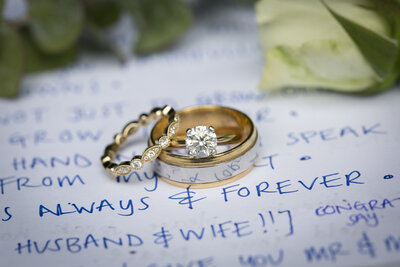 wedding rings and vows