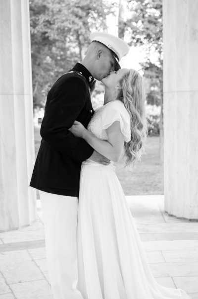 Military Bride and Groom, Washington DC Wedding