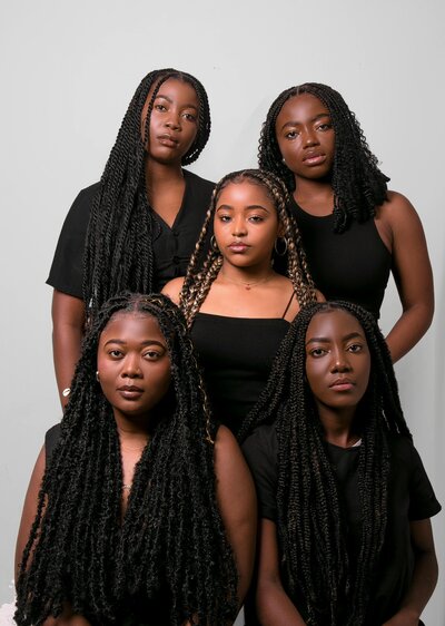Black women posing together