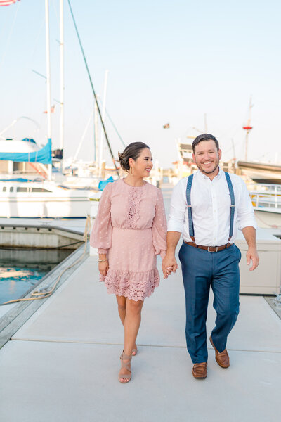 engagement session downtown st augustine bridge of lions captured by colson photography