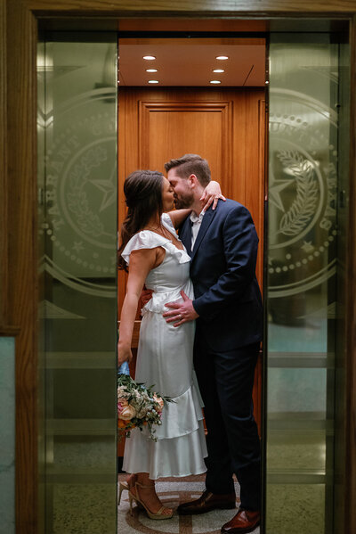 Wedding at the Tarrant County Courthouse