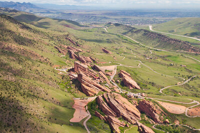 Red Rocks Colorado Drone Photo