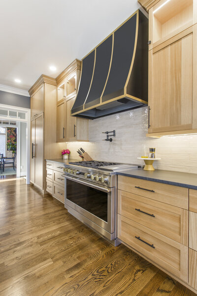 Light wood and bright kitchen