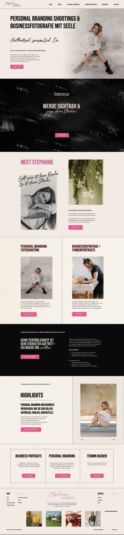 Website-Vorschau aus dem ‚Website in a Week‘-Angebot für schnelle Webdesign-Lösungen.