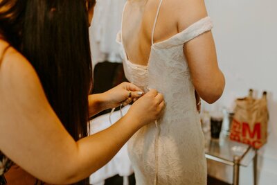 Garment Prep and Steaming the day of your wedding