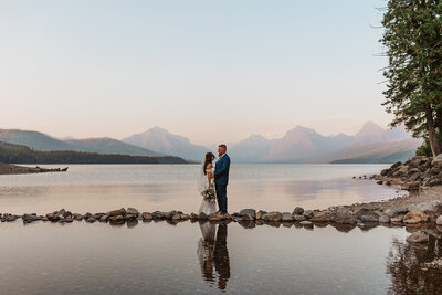 couple at national park northwest montana
