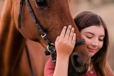 Carmel valley horseback rider and horse portrait