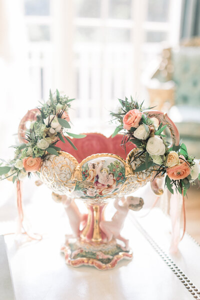Custom designed floral crowns.