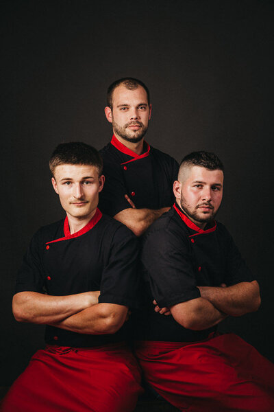 Portrait d'une équipe de boucher Bordeaux