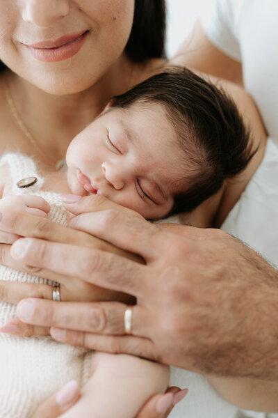 perth newborn photoshoot with parents
