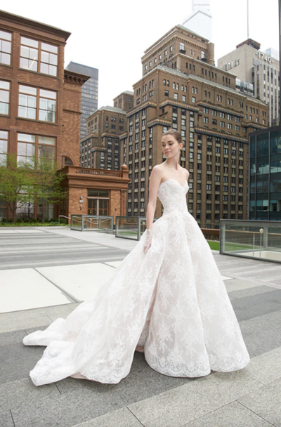 Monique Lhuillier wedding dresses in Denver. Exclusive in the Rocky Mountain region. Colorado wedding dress shopping. Couture wedding dresses at Mimi's Couture Bridal at Little White Dress. 